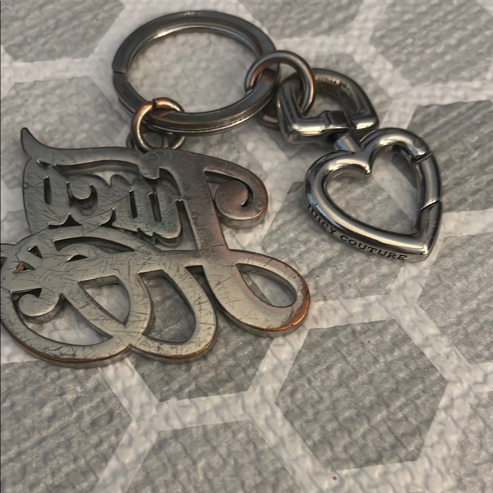 Vintage Juicy Couture Silver Keychain - Picture 2 of 2
